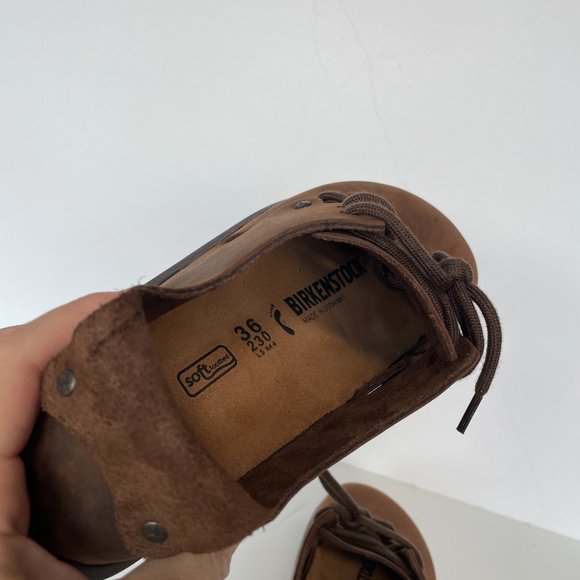 Birkenstock Montana Natural Leather Shoes Brown 5 - Picture 9 of 11